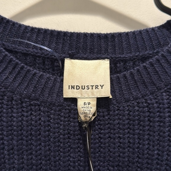 Industry Navy Blue Knit Sweater - Picture 2 of 3